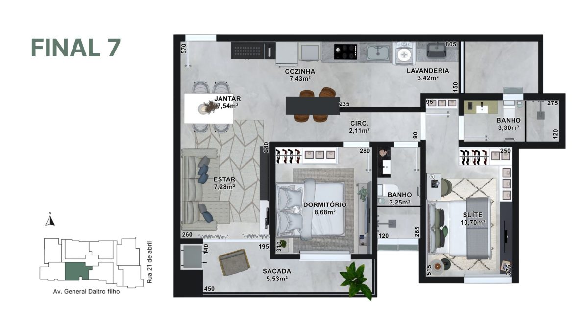 Planta final 07 | Apartamento
