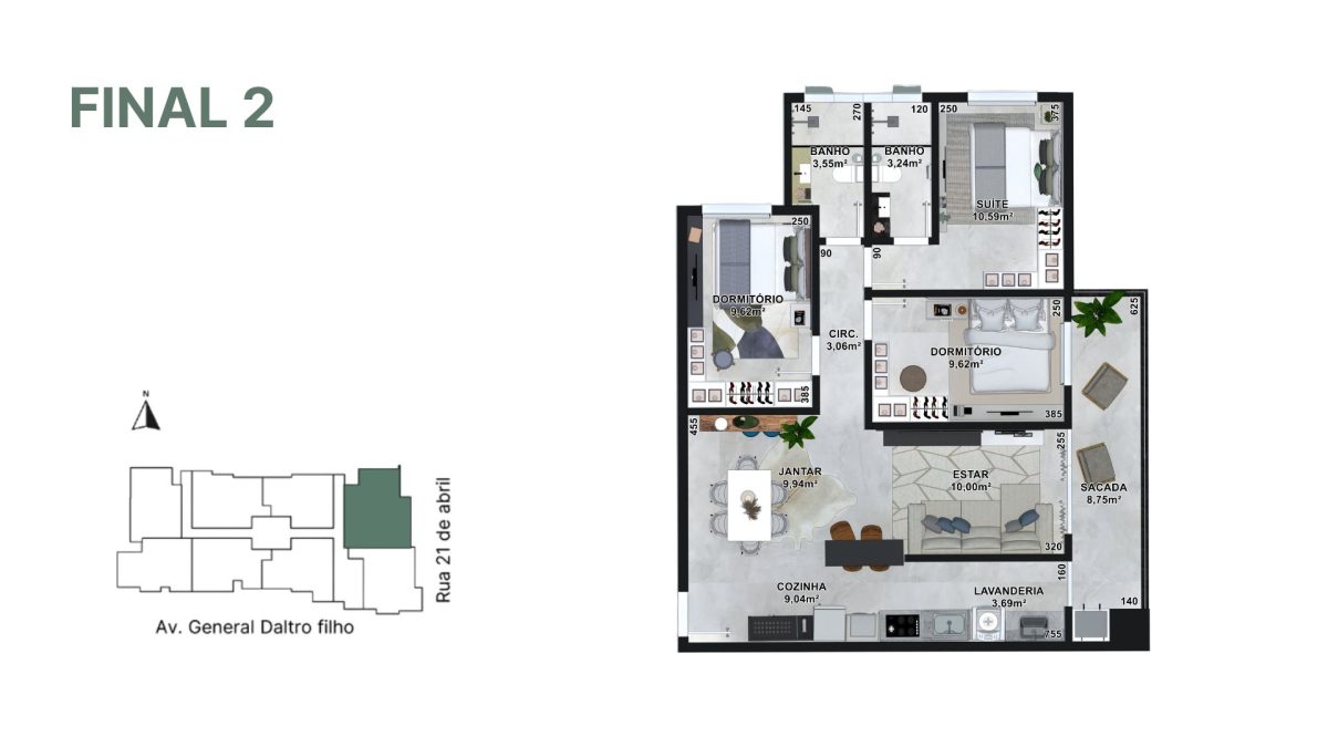 Planta final 02 | Apartamento