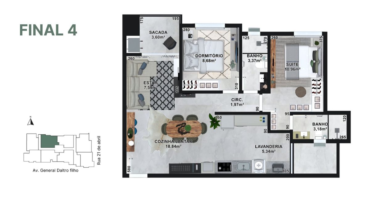 Planta final 04 | Apartamento