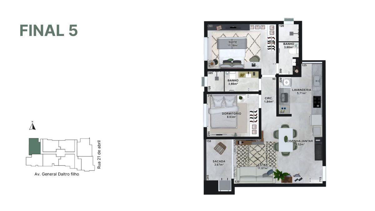 Planta final 05 | Apartamento